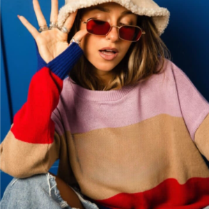 SWEATER RAYADO BEIGE