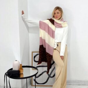 Mantón tricolor Beige