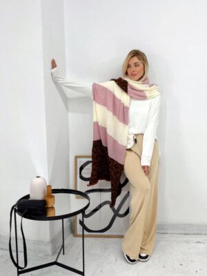 Mantón tricolor Beige