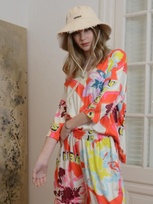 REMERA SUBLIMADA MANGA 3/4 ESCOTE V "SOUL"