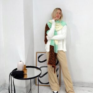 Mantón tricolor Aqua