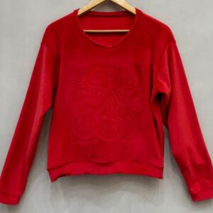 BUZO PLUSH FRIZADO X DENTRO RELIEVE "CHERRY"