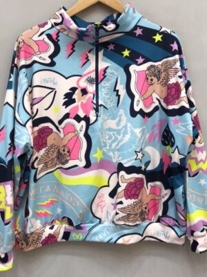 BUZO SUBLIMADO C/MEDIO CIERRE "CUPIDO"